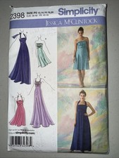 Simplicity pattern 2398 size PS 12, 14, 16, 18, 20