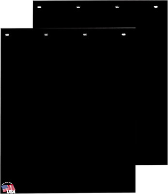 Buyers Products RC30PPB Black Polymer Mud Flaps, 24X30 Inch, Super Durable, Cold