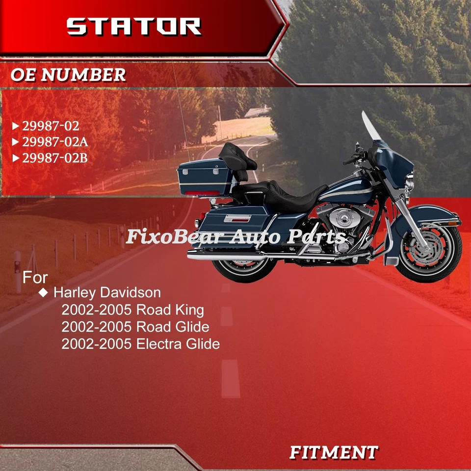 Stator For Harley Davidson Electra Glide Road Glide Road King 2002-2005 29987-02 - Изображение 2 из 4