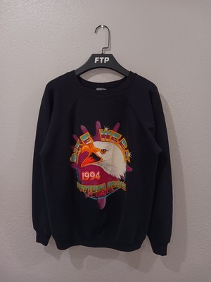 Daytona Beach Florida Bike Week 1994 Vintage Hanes Eagle Graphic Sweatshirt