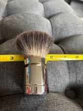 silvertip badger hair shaving brush silver