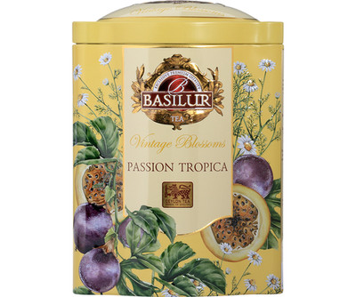 Basilur Ceylon Tea Vintage Blossoms Passion Tropica- Green Tea - 100g Loose Leaf