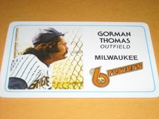 1981 GORMAN THOMAS PERMA GRAPHICS SUPERSTAR CREDIT CARD