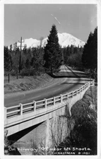 On Hi-Way 99 near Mt Shasta B-1981 J H Eastman Real Photo RPPC