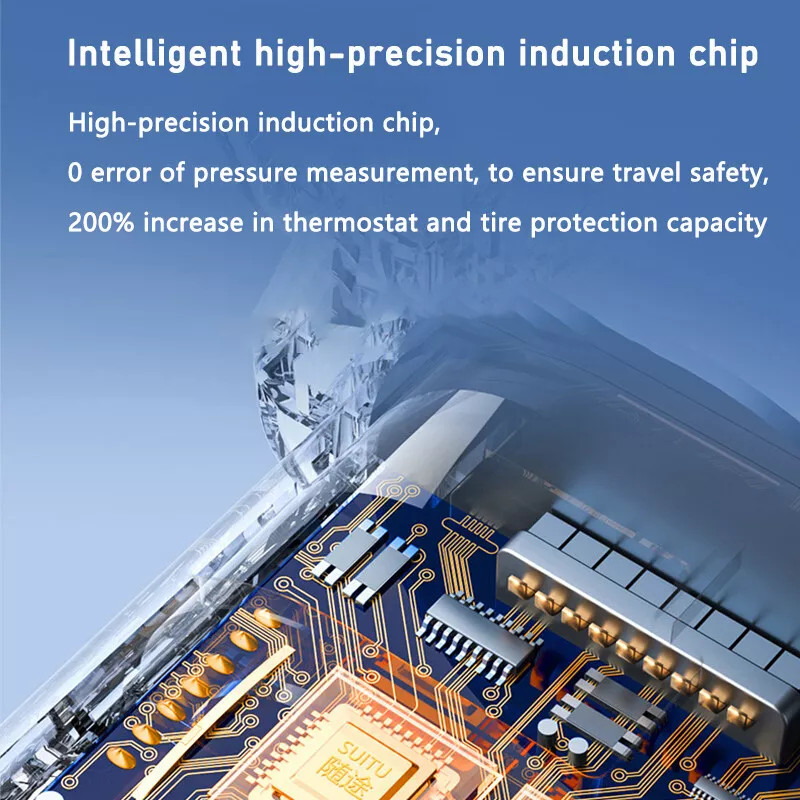 Car Bike Tire Inflator Pump Portable Battery Rechargeable Air Compressor Digital