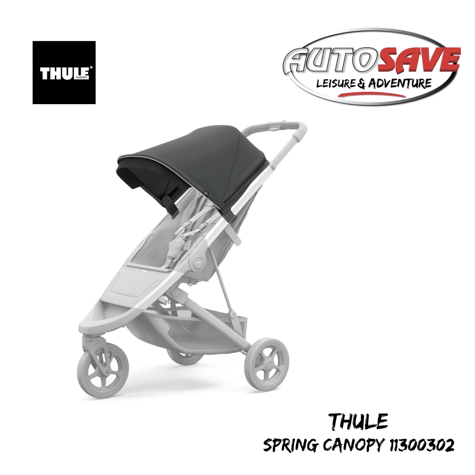 THULE - Spring Canopy for Stroller in Shadow Grey (11300302) **NEW & IN STOCK**