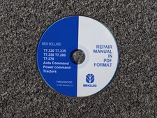 New Holland T7.220 T7.235 T7.250 T7.260 T7.270 AutoCom Trattori Manuale Riparazione CD
