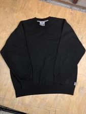 Pro Club Men's Comfort Crew Neck Fleece Pullover Sweatshirt Black Medium Used