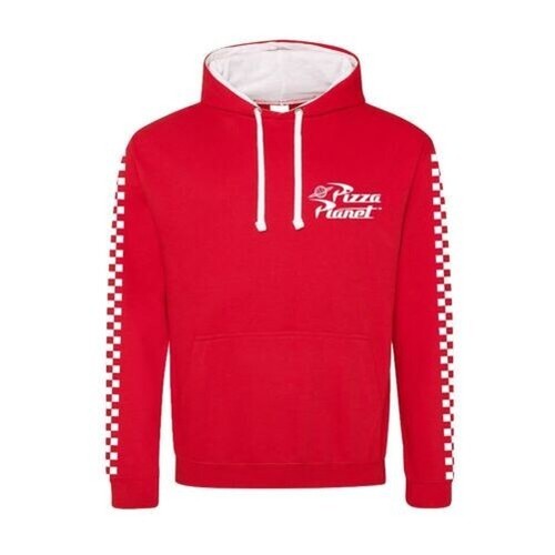 Unisex Disney Toy Story Pizza Planet Rosso Pullover Felpa - Taglie Dalla S XXL - Foto 1 di 3