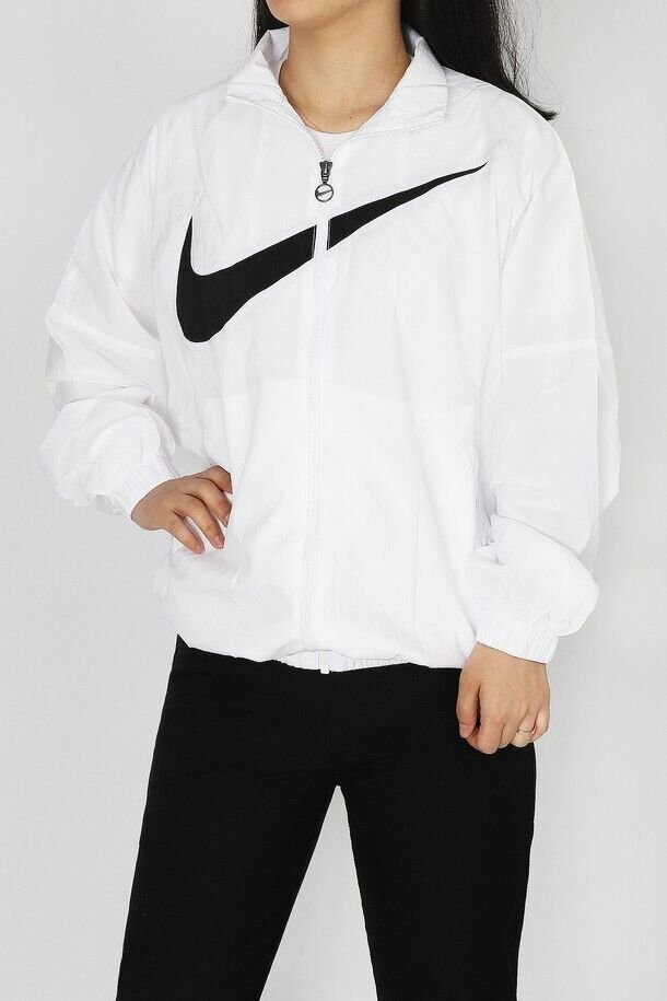 Nike Women's Sportswear Essential Woven Jacket - Size Small (DX5864-100) Nike Women's Sportswear Essential Woven Jacket - Size Small (DX5864-100)