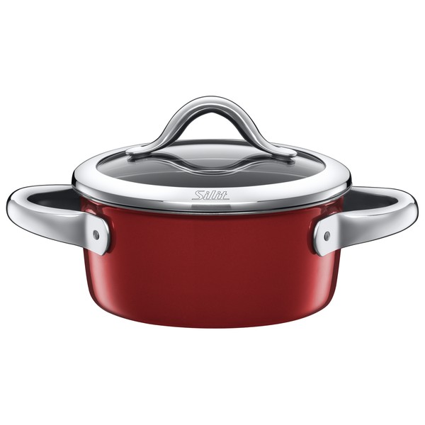 Silit Extra Cook Kochtopf 16cm - Crominox Edelstahl Mit Glasdeckel