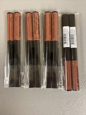 RIMMEL Lip Art Graphic Liner + Liquid Lipstick 760 Now Or Never Lot Of 8