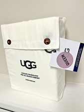 UGG Alahna QUEEN Size Sheet Set SNOW All Season Cooling Tech Wicking White NEW
