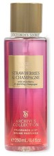 VICTORIA  S SECRET STRAWBERRIES  CHAMPAGNE ARCHIVES COLLECTION BODY MIST 8.4 oz