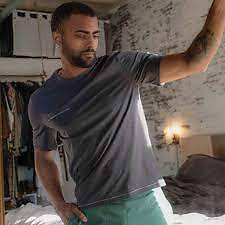 Мужская пижама Lahgo из органического хлопка Pima с коротким рукавом серая XX-Large 7590₽