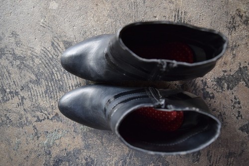 VALERIE STEVENS Womens Black High Heel Ankle Boots Size 6M - Picture 6 of 9