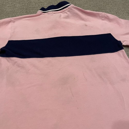 Polo Ralph Lauren Polo Shirt Boys Large 14/16 Pink Blue Rugby Crest Embroidered* - Picture 13 of 21