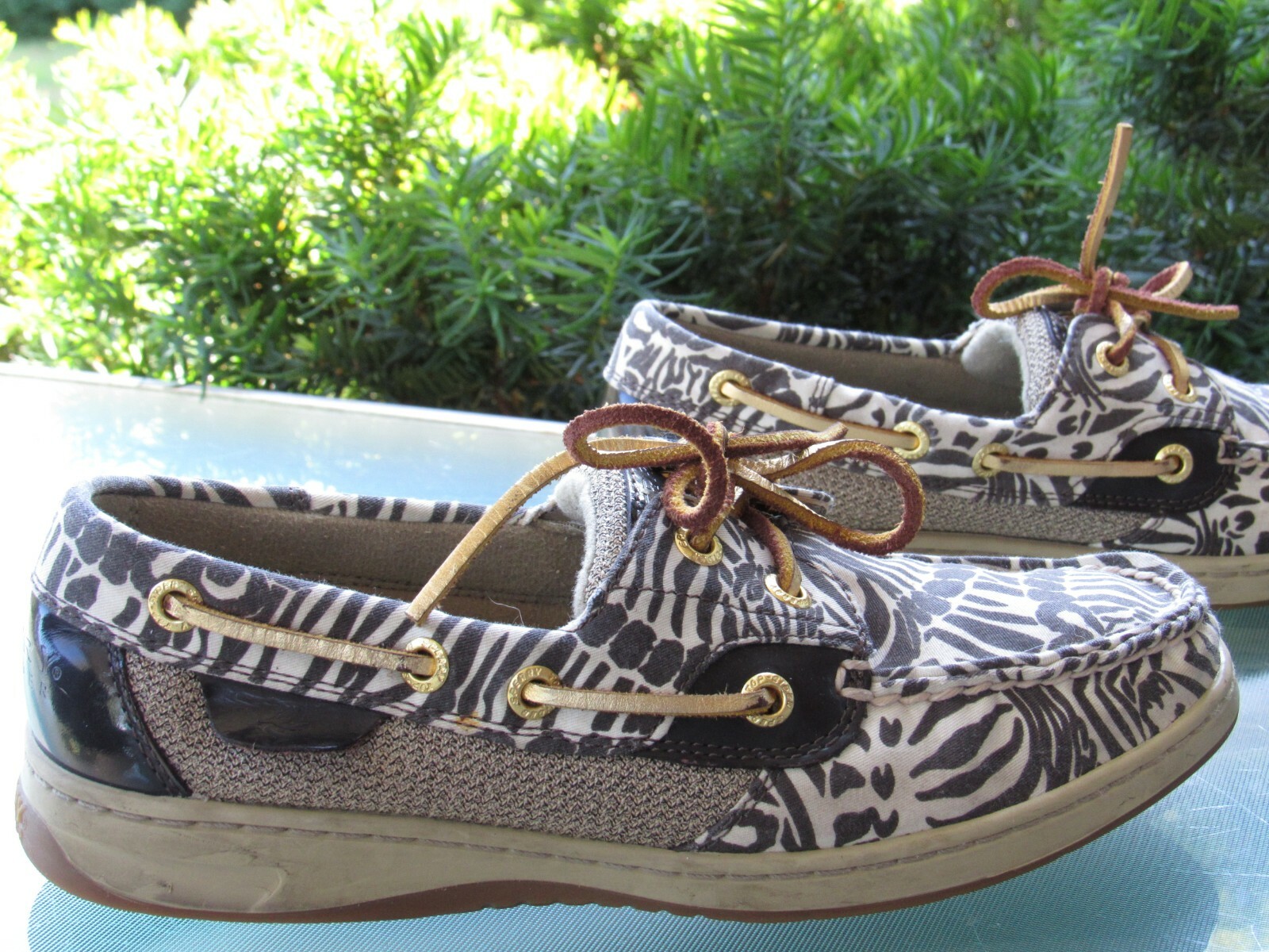 Sperry Top-Sider Zebra Print Leather 