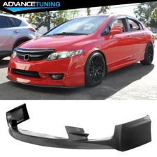 Fits 09-11 Honda Civic Sedan 4DR Mugen2 Style PU Front Bumper Lip Chin Splitter