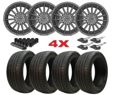 19 ANTHRACITE NICHE M157 WHEELS 5X112 A/S TIRES 23550R19 FITS MERCEDES INFINITI