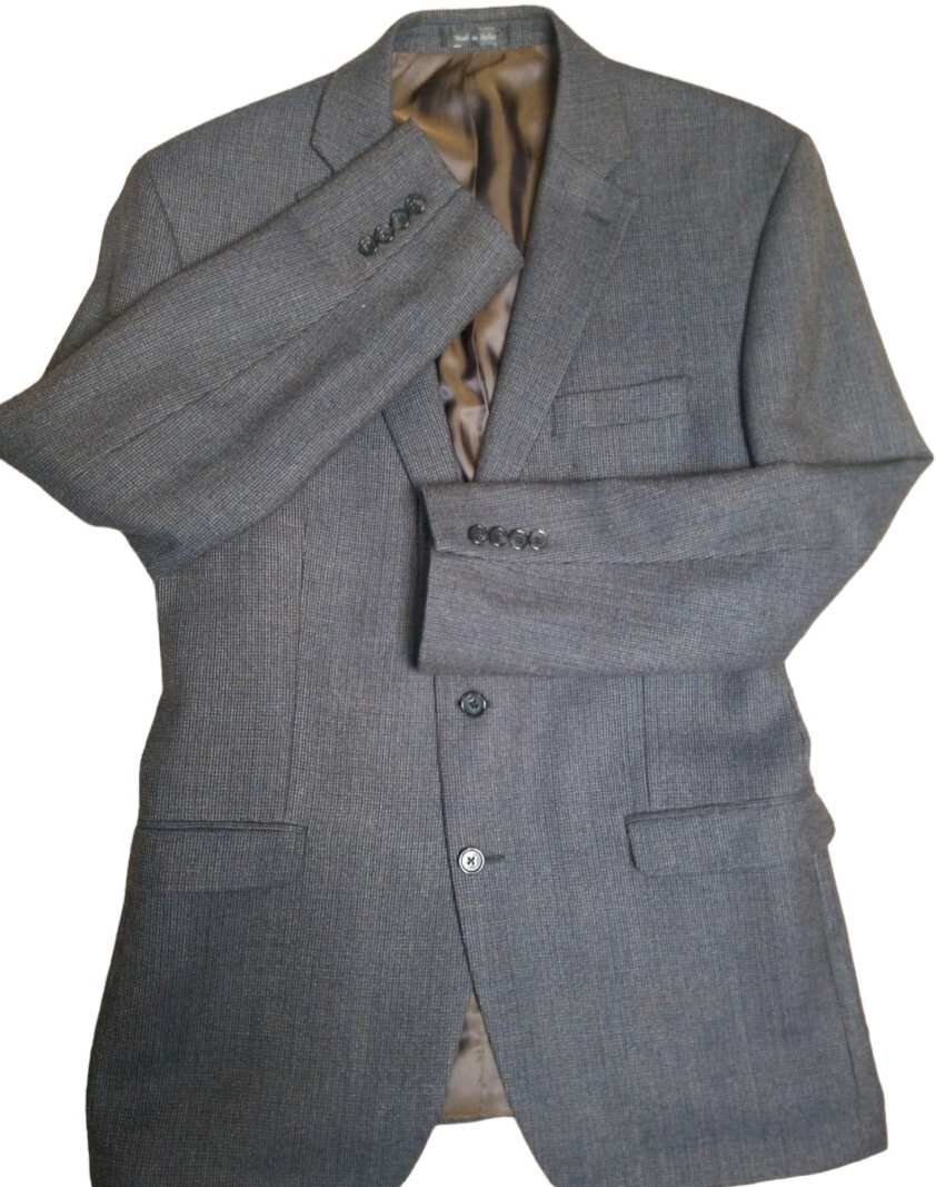 Ralph Lauren RN 90736, 2-Button Blazer, Blue/Grey 46L Macy's
