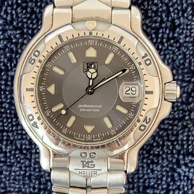 TAG HEUER Professional 6000 WH1112-K1 200M Date Men's Watch | eBay