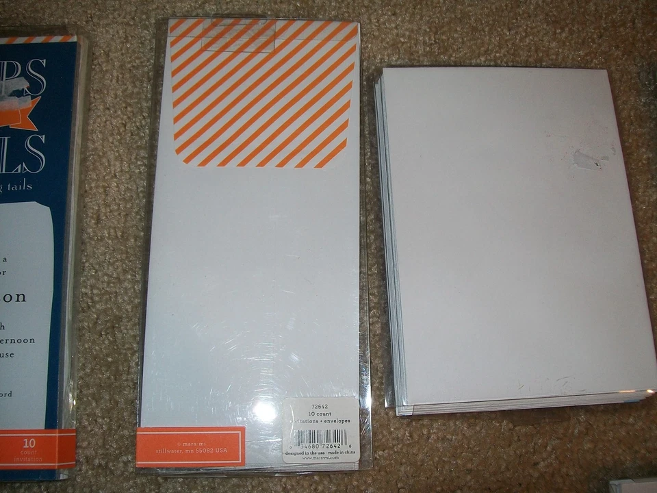 Lote de tarjetas de papelería recuerdos anuncios de nacimiento de invitaciones de baby shower para niños Foto 4 de 4