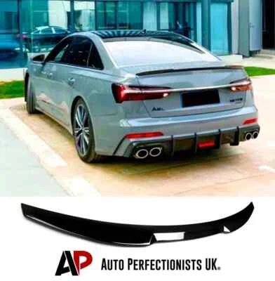 AUTO PERFECTIONISTS UK "Bota Audi ""RS6 Look"" A6 S6 RS6 C8 sedán negro brillante estilo M4 alerón labial 2018 +
