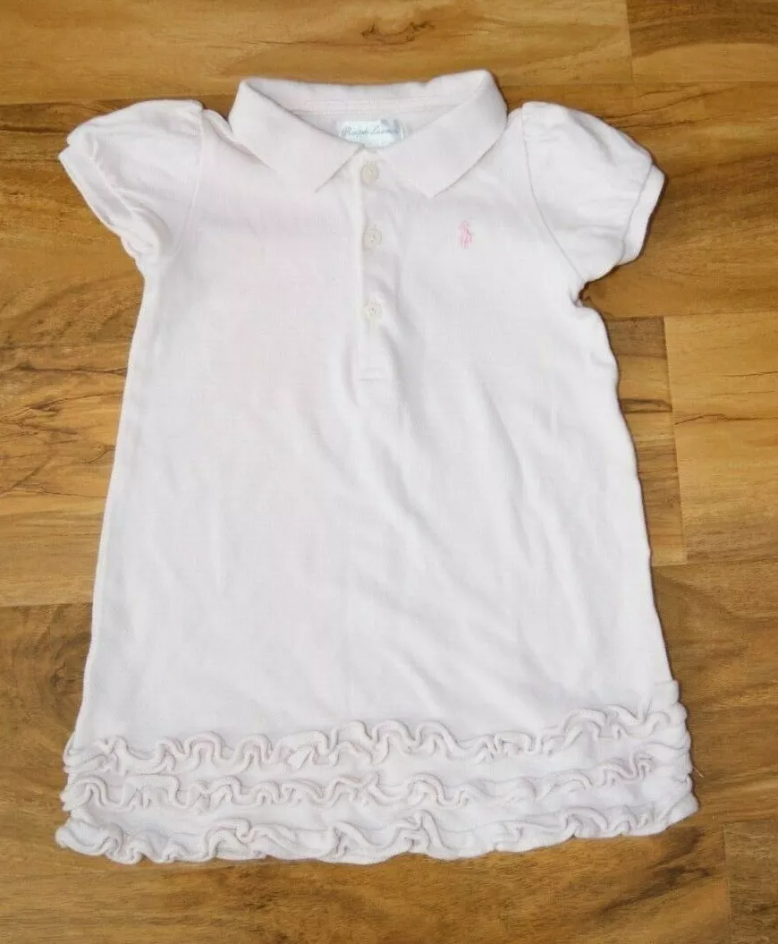 Light pink polo dress top