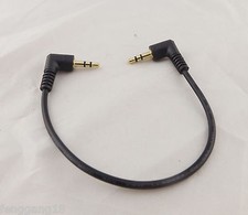 1x Gold Plated 3.5mm Male Right Angle to Male Right Stereo Headphone Audio Cable