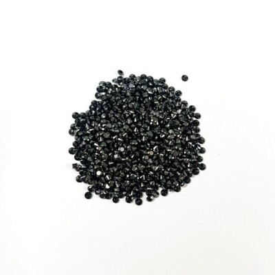 1 mm 20 Pcs & 2 mm 20 Pcs 0.50 cts Loose Black Diamond