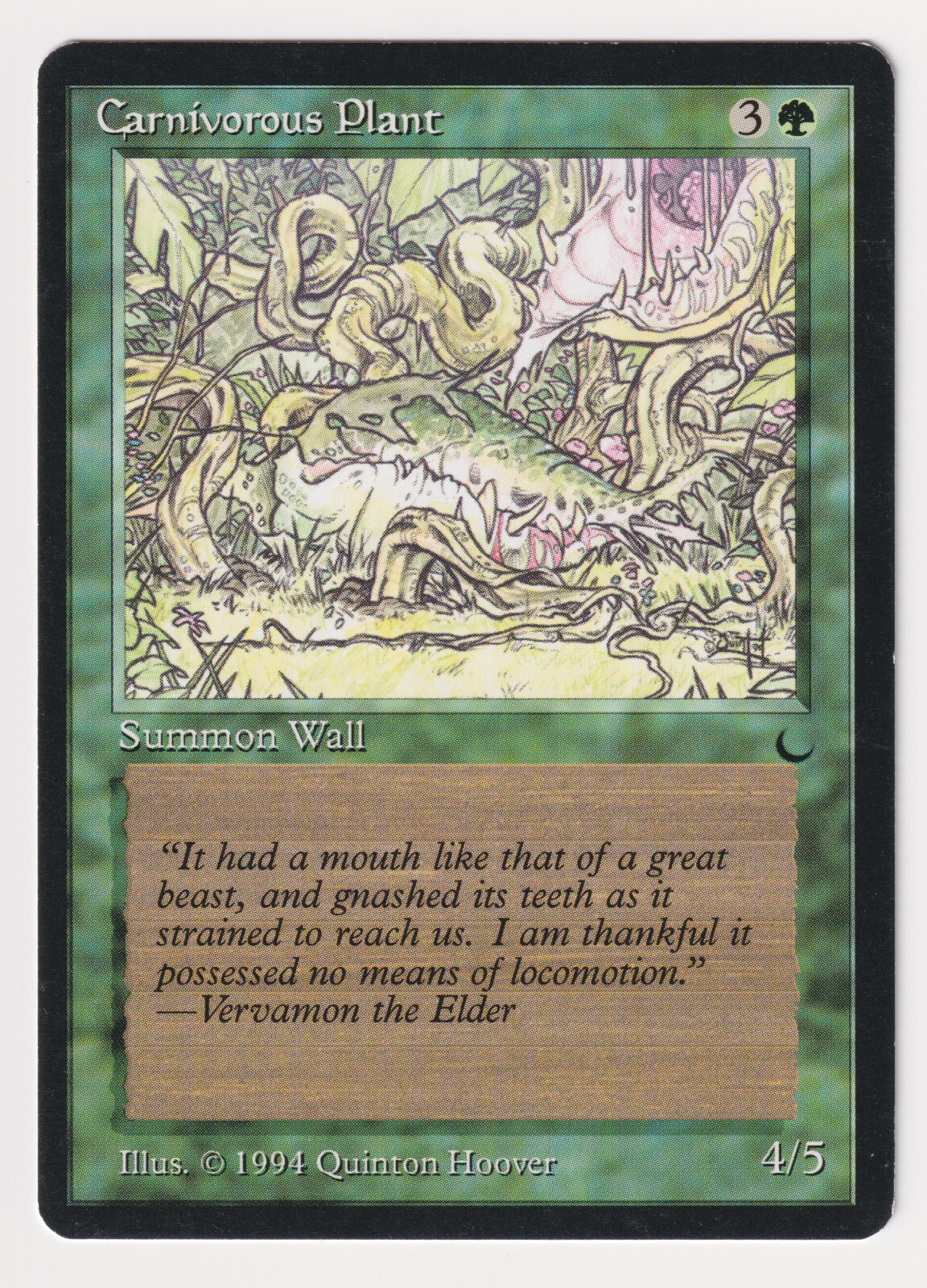 Carnivorous Plant Proof LP The Dark Artist Quinton Hoover 1994 WOTC MTG Magic AP