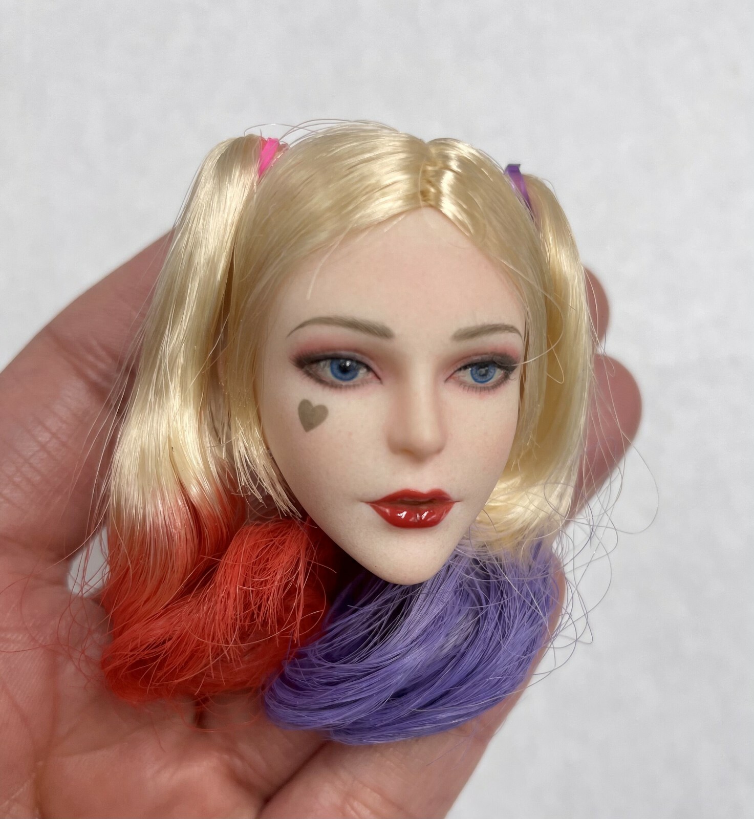 1/6 Joker Clown Girl Head Sculpt PALE for 12" Figure Doll Phicen TBLeague