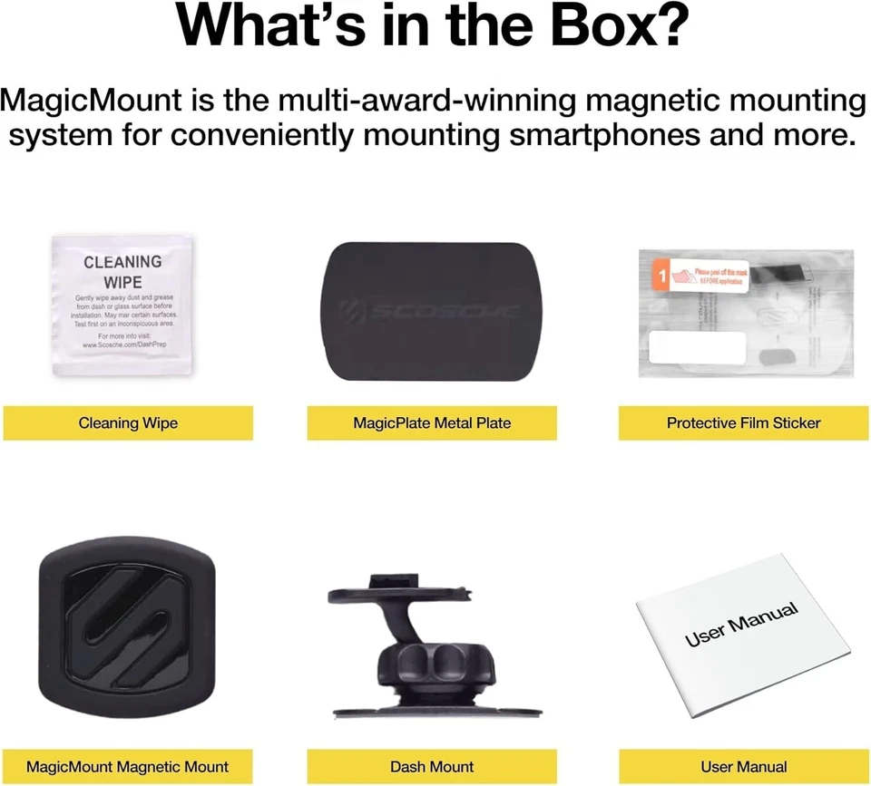 Scosche MAGDMB MagicMount 磁性通用车载手机支架可调节 — 第 4/4 张图片