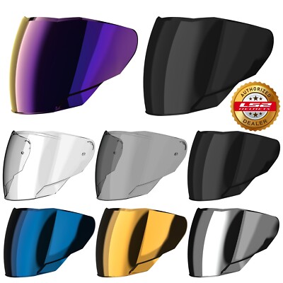 LS2 OF618 Verso II Motorradhelm Visier Motorrad Roller klar smoke regenbogen