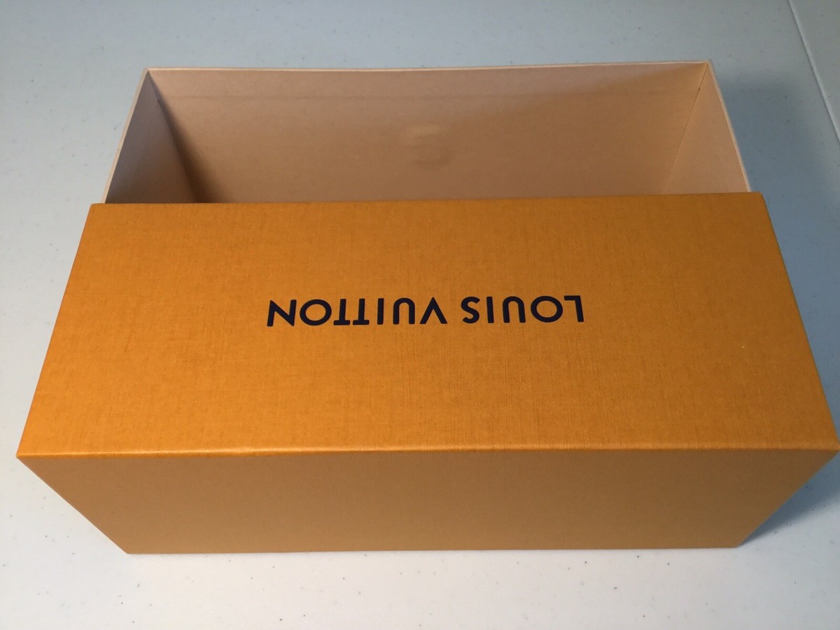 LOUIS VUITTON Orange Gift Box W/Drawer. Dimensions: 9.25” x 3.75