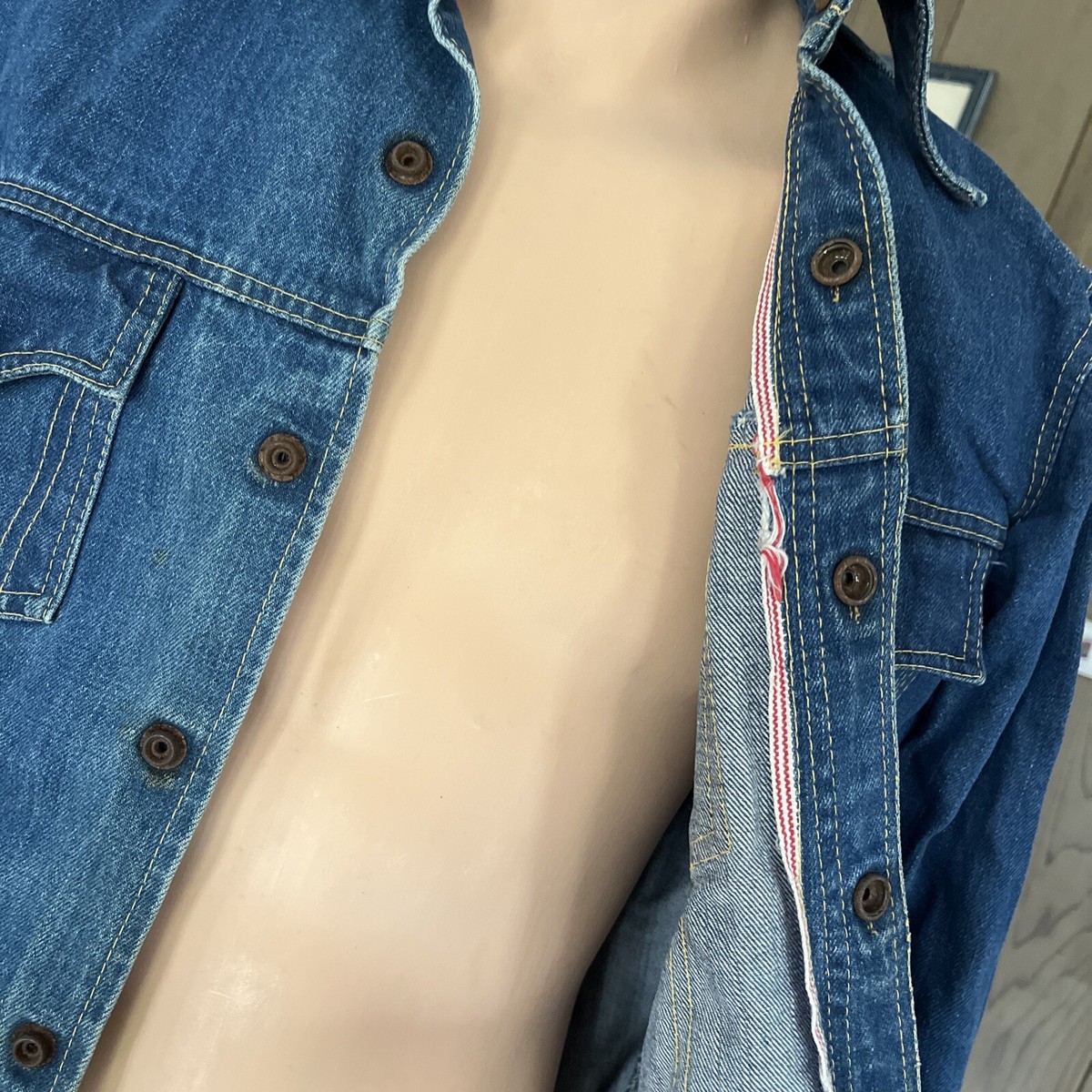 1960s Made In Japan Big John Selvedge Denim Jacket Type III 1960s Made In Japan Big John Selvedge Denim Jacket Type III