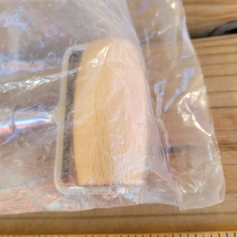 Unbranded Brown Wooden Double Plain Rolling Pin Dough And Pizza Roller 9.5 inch - Image 4 of 4