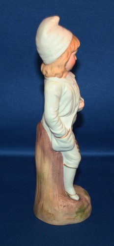 Antique German Boy Figurine 8-inch Bisque Germany #2513 / 29 1800's Figure - Picture 9 of 10