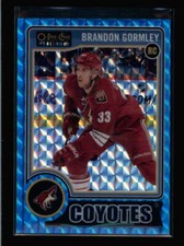 BRANDON GORMLEY 2014/15 O-PEE-CHEE PLATINUM #162 BLUE CUBES PARALLEL #/65 BA6503