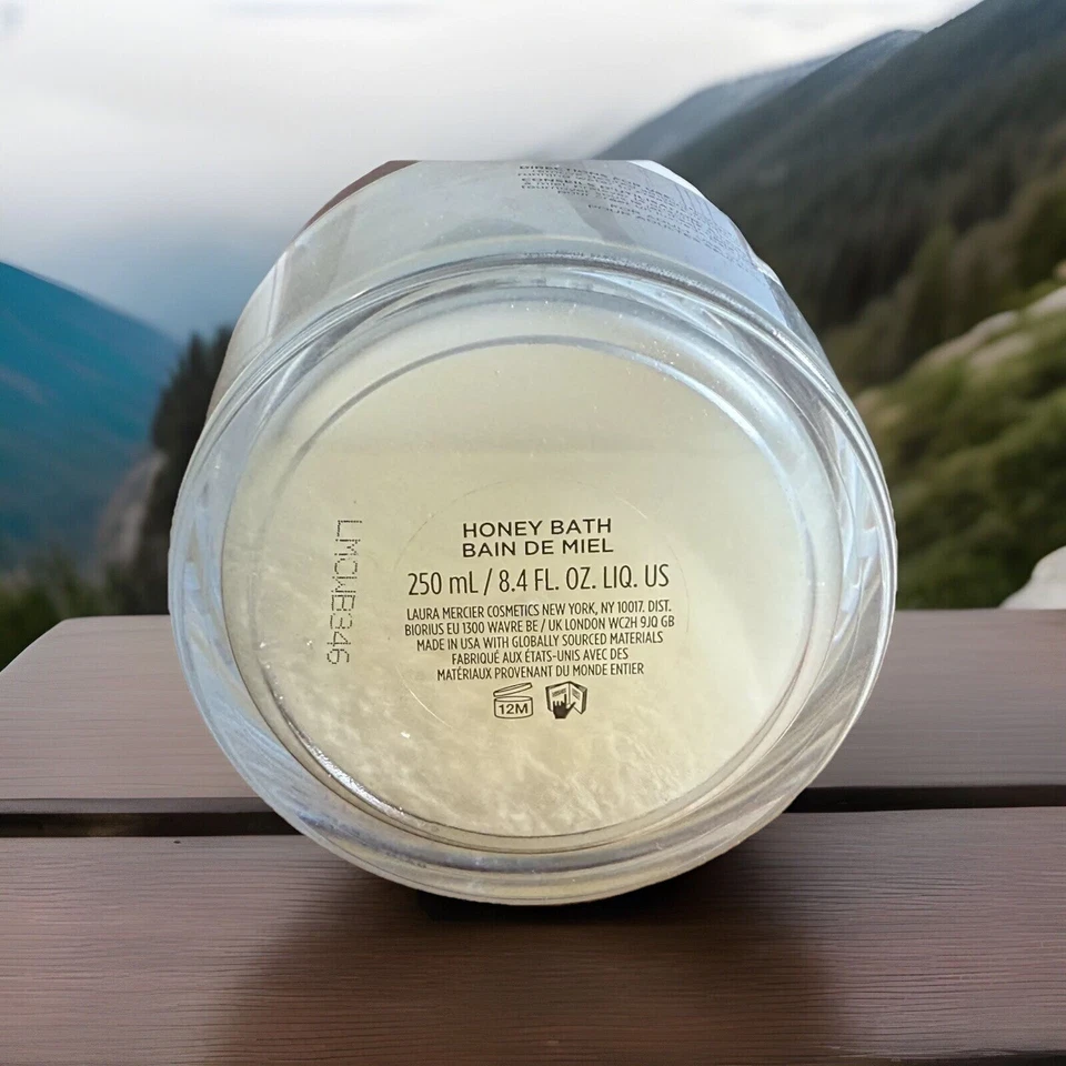 Baño de miel Laura Mercier AMBRE VAINILLA 8,4 fl oz ~ exfoliante de vainilla descontinuado Foto 4 de 4