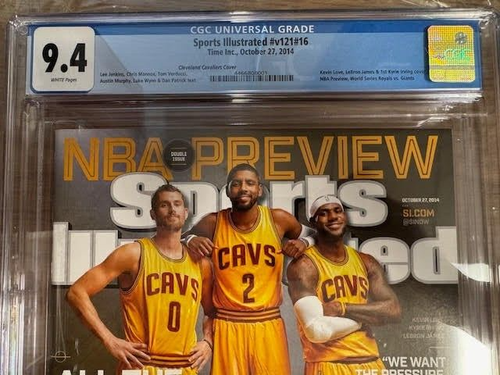 2014 LeBron James Kyrie Irving Kevin Love Sports Illustrated Newsstand CGC 9.4 - Picture 2 of 5