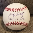 Bobby Shantz Signed Autographed Major League Baseball NY Yankees 100 Anv. PSA