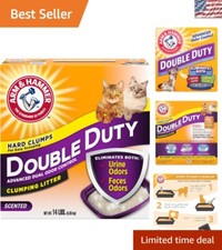Multi-Cat Double Duty Litter - 14 lbs of Clumping Formula with 7 Day Freshness