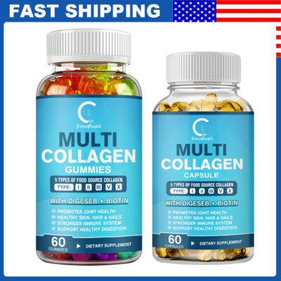 Collagen Vitamin Gummies for Hair,Skin & Nails,Premium Collagen Supplement Pills