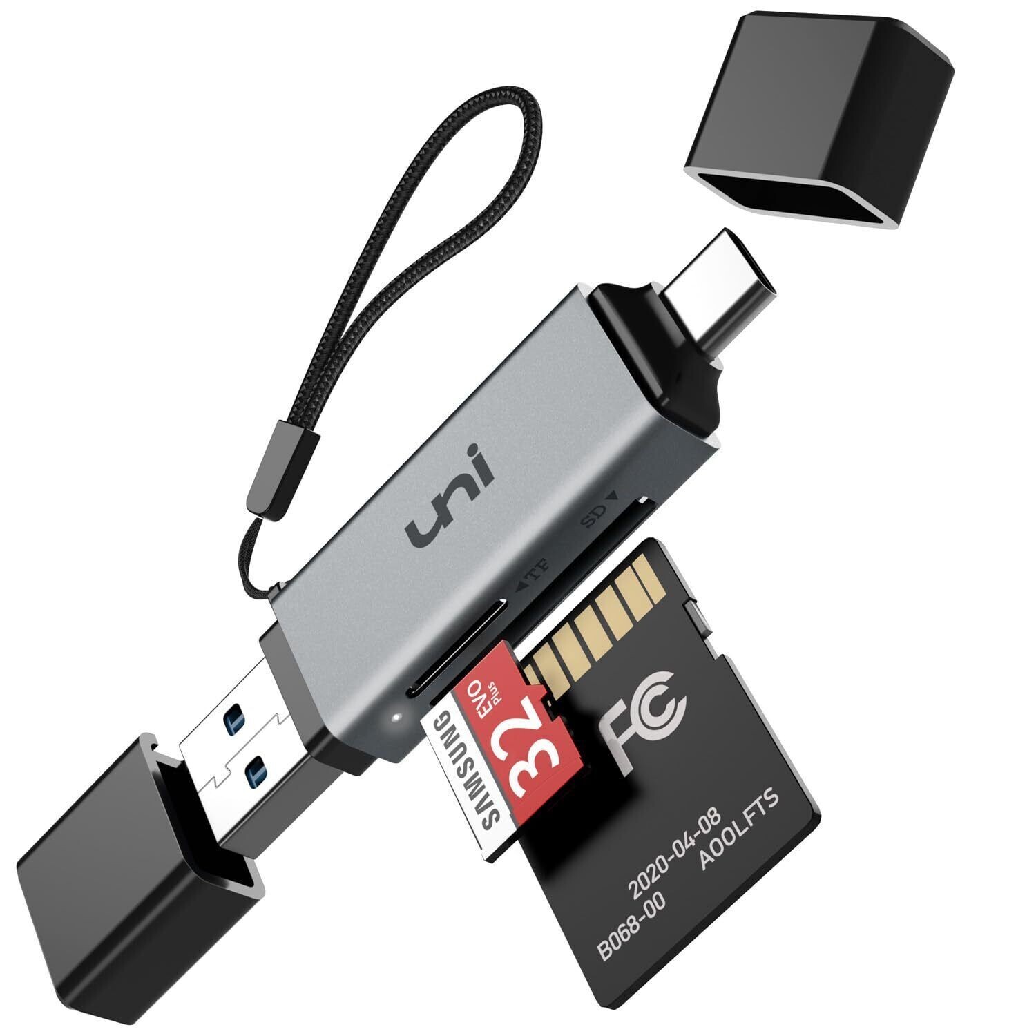 SD Card Reader High-Speed USB C to Micro SD Card Adapter USB 3.0 Dual Slo...-image