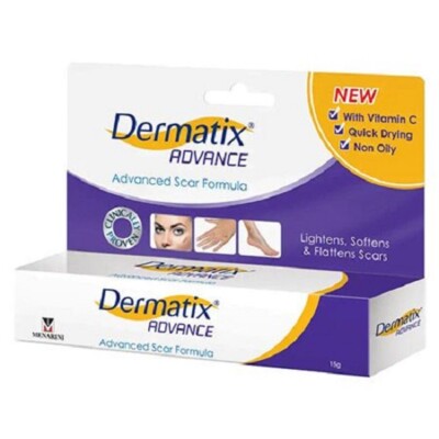 2 x 15g Dermatix Advanced Scar Formula Gel (Vit C, Non-Oily) Free
