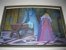 Original Production Cel Disney Sleeping Beauty Queen Signed by Marc Davis matted