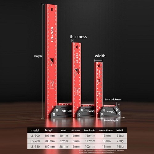 High Precision ThickenedWide Seat Square