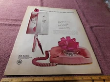 Bell Systems AT&T / Corby's Whiskey Original Print Ad from Magazine Vintage 1965